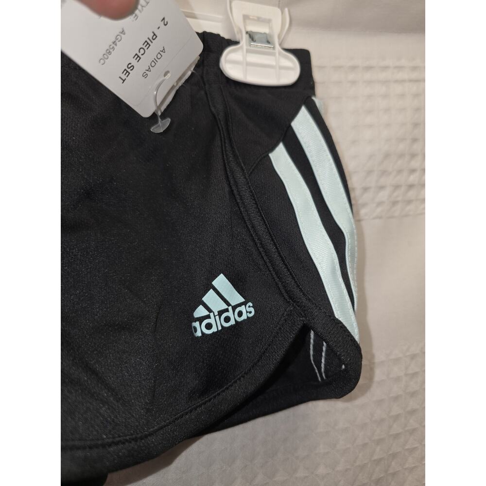 Adidas Shorts Girls Size 3t 3 Stripe - Picture 2 of 5